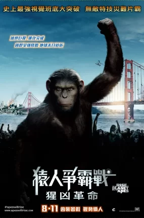 粤语配音电影猿人争霸战:猩凶革命 猩球崛起 Rise of the Planet of the Apes